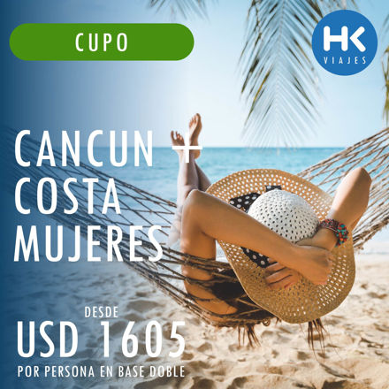 Imagen de CUPO - CUN - 18 SEP - CANCUN y COSTA MUJERES