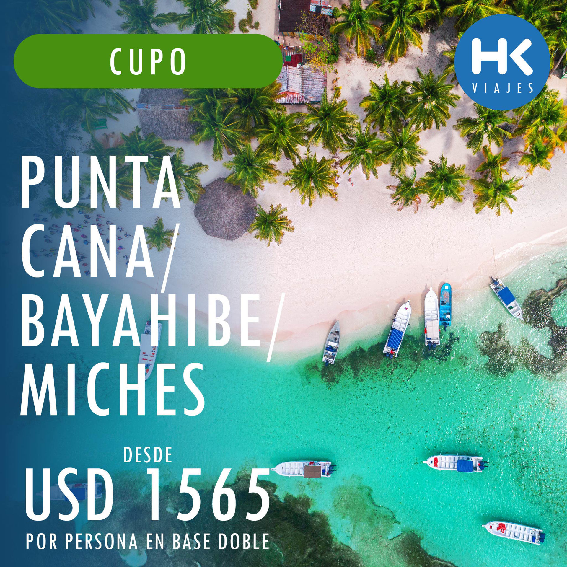 Imagen de CUPO - PUJ - 20 SEP - PUNTA CANA / BAYAHIBE / MICHES